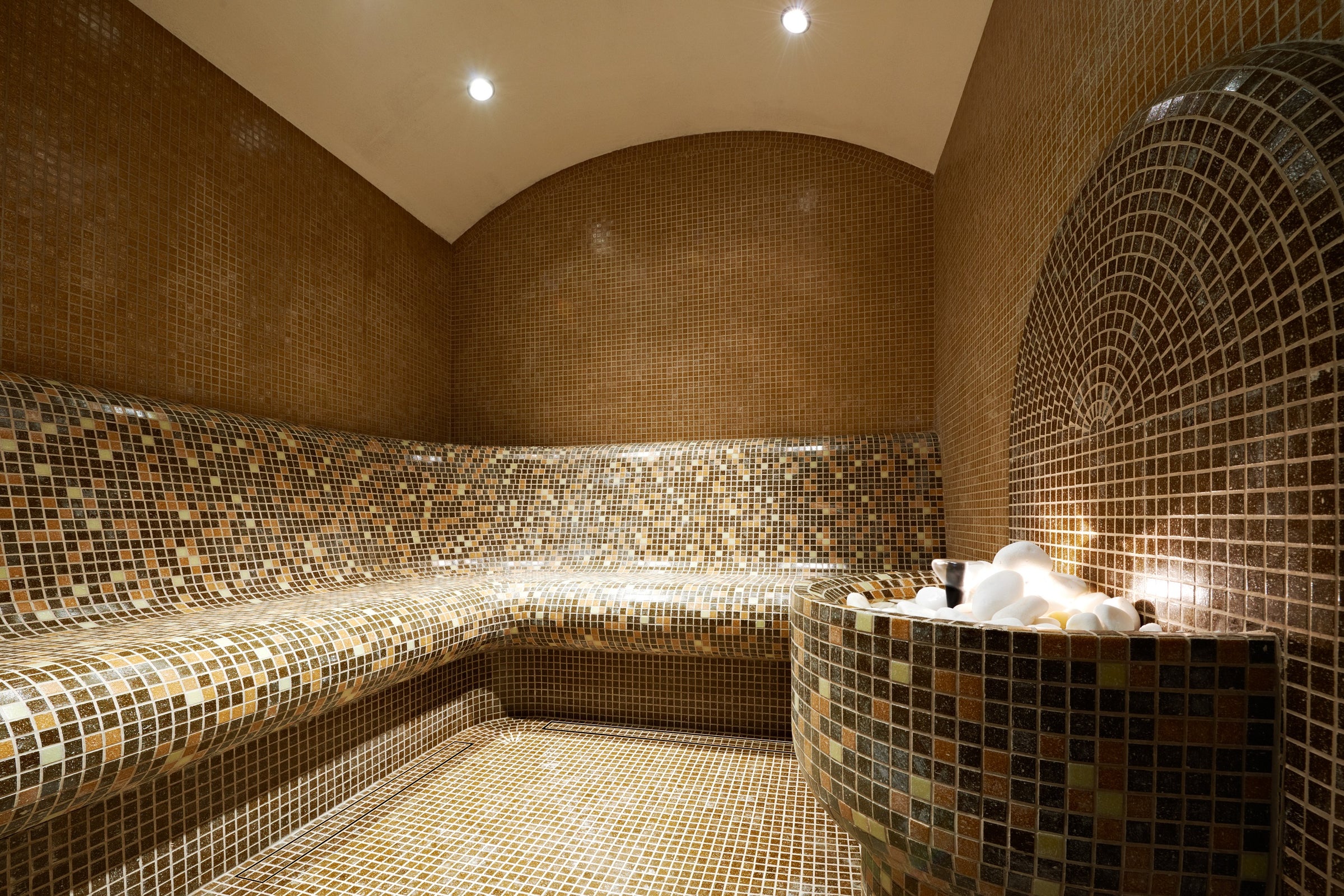 Wet Room Materials Brown-and-cream-S-Seats-Copenhagen